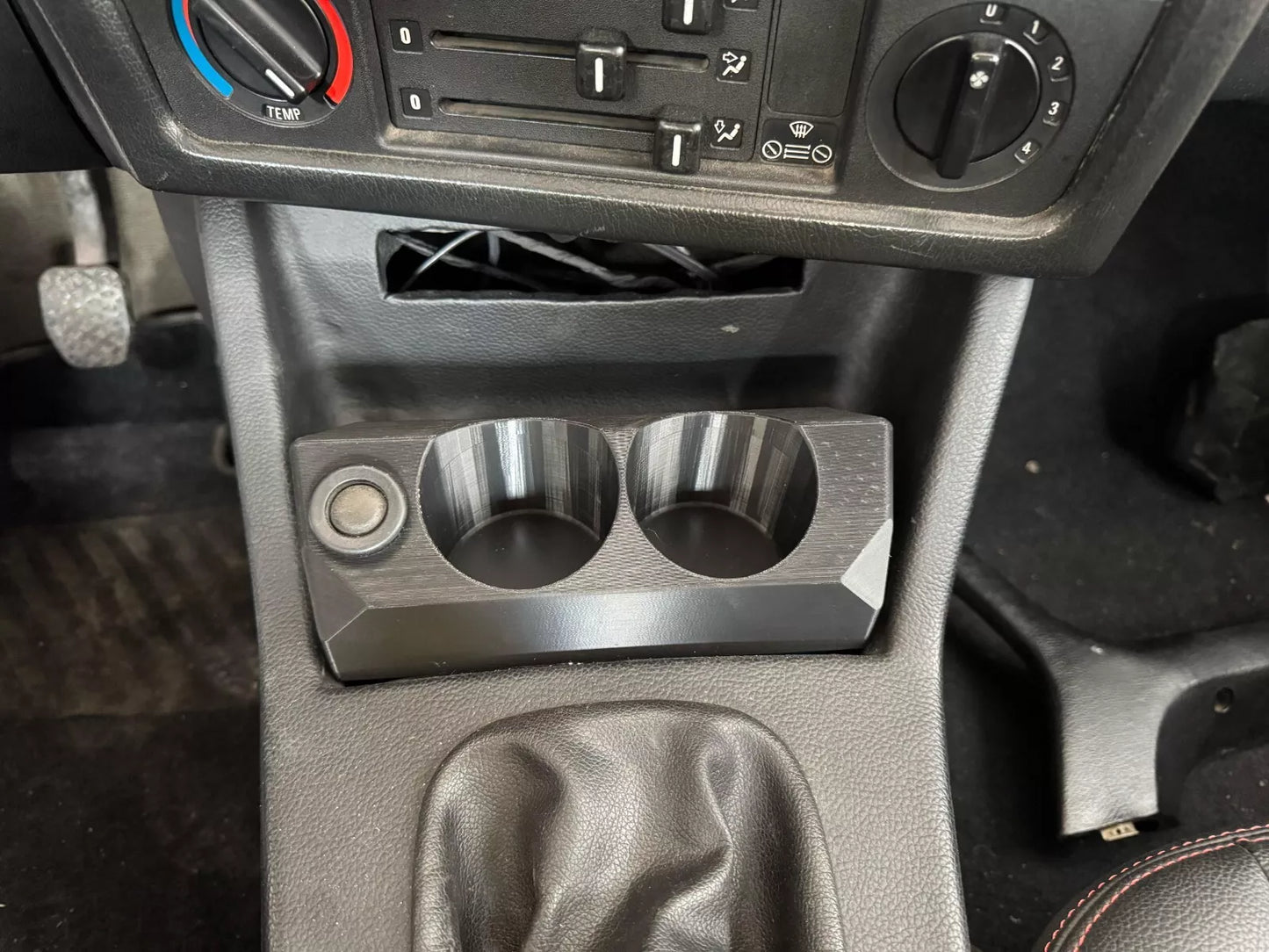 BMW E30 3 Series Compatible Double Cup Holder Center Interior Plug and Play