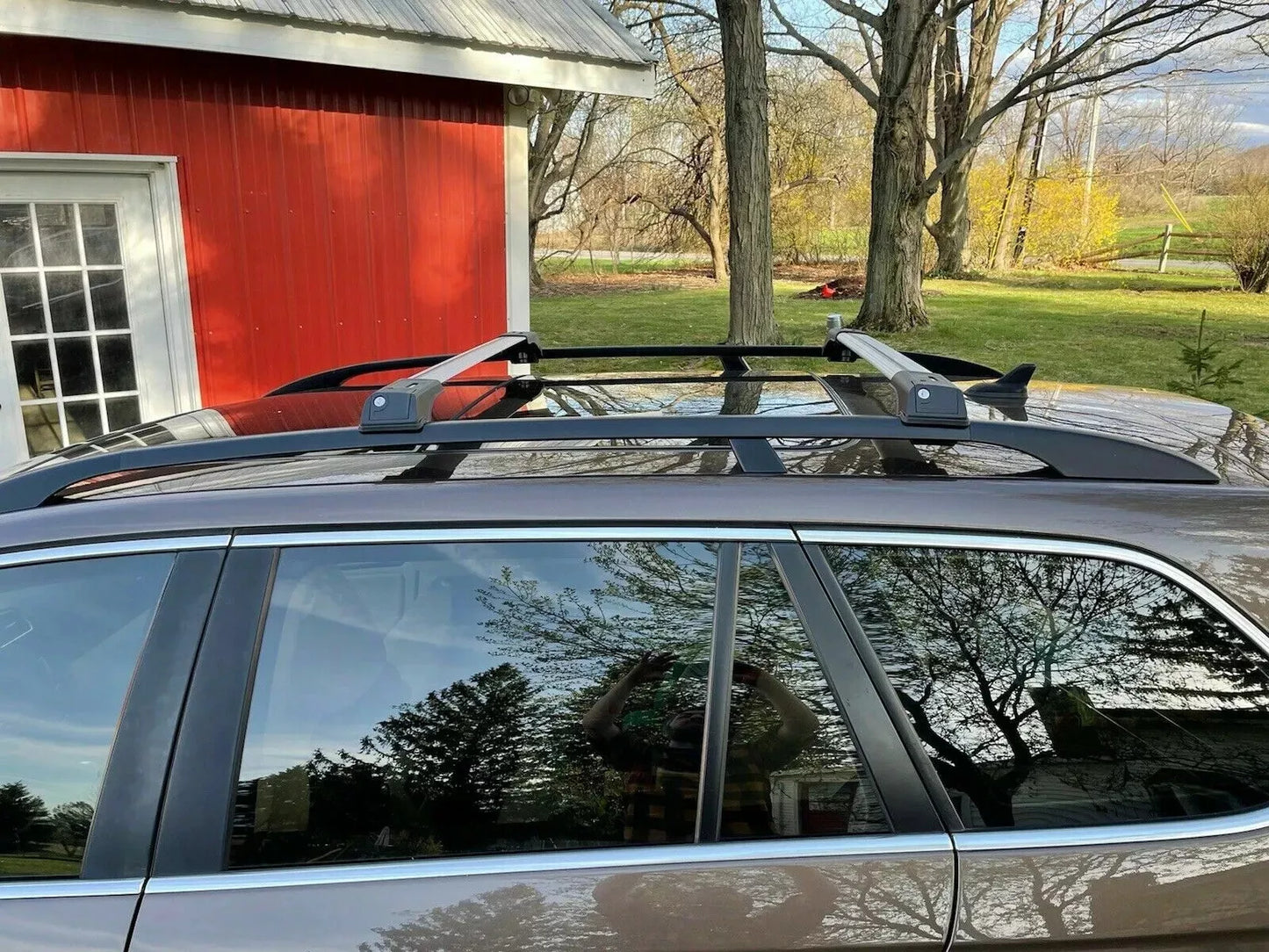 BMW X5 2007-2013 Compatible Top Roof Rack Cross Bar Cross Rail Lockable Aluminum