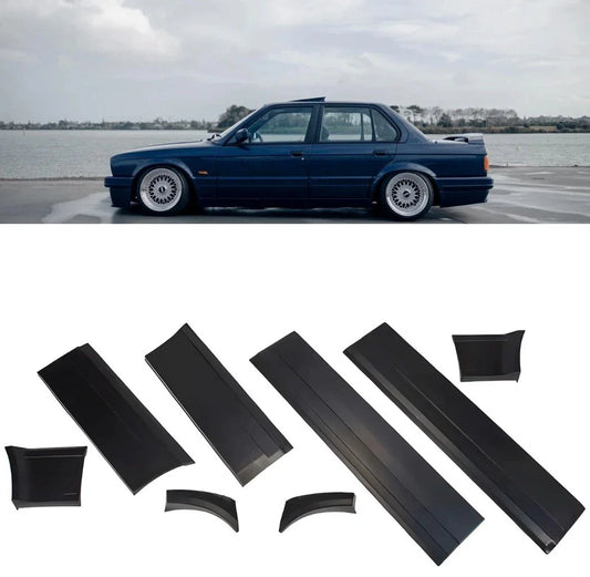 BMW E30 Sedan Mtech2 1982-1991 Compatible Side Door Pods Add-on Set