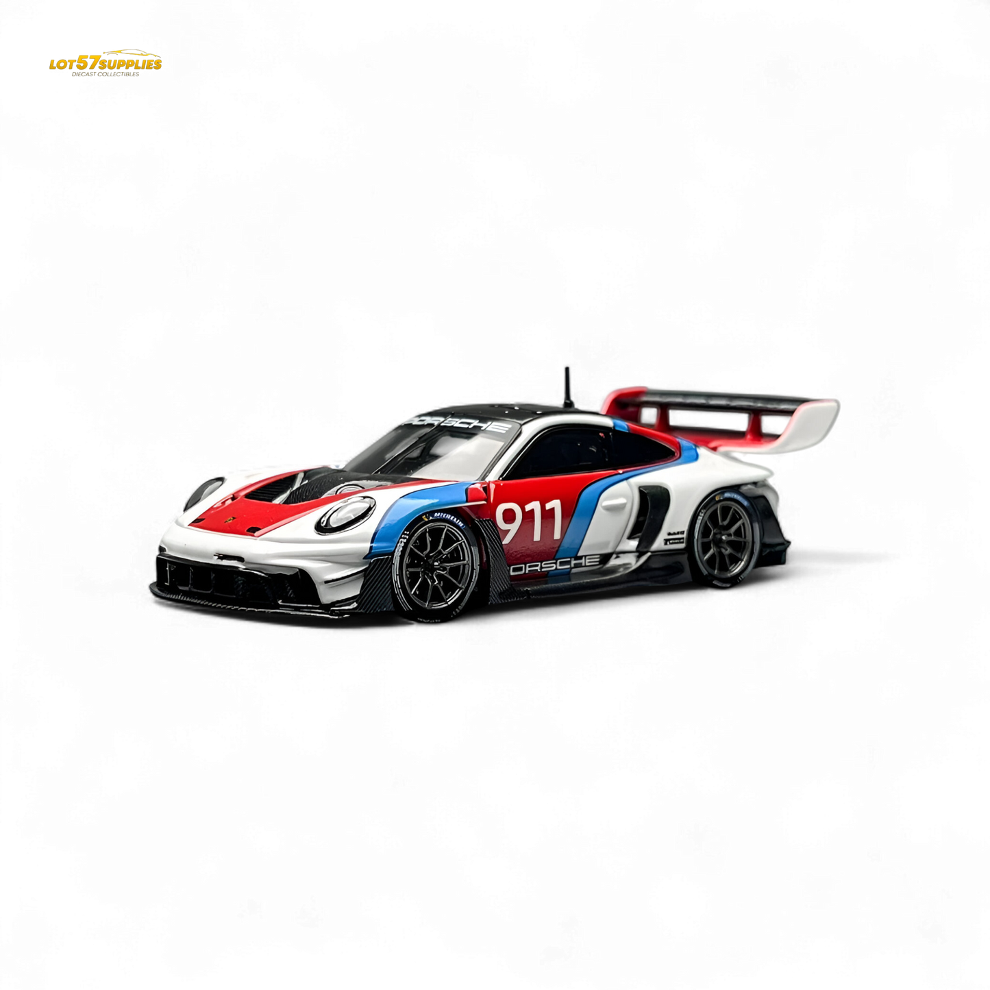 HKM Model Porsche 911 (992) GT3 R Rennsport White #911 1:64