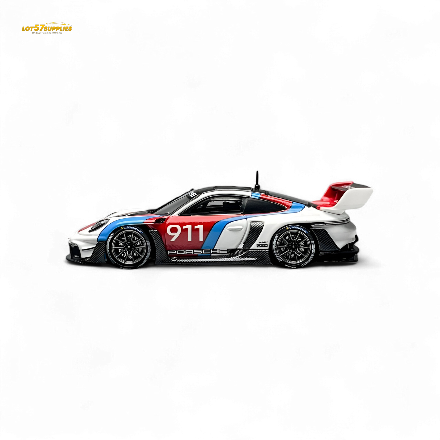 HKM Model Porsche 911 (992) GT3 R Rennsport White #911 1:64