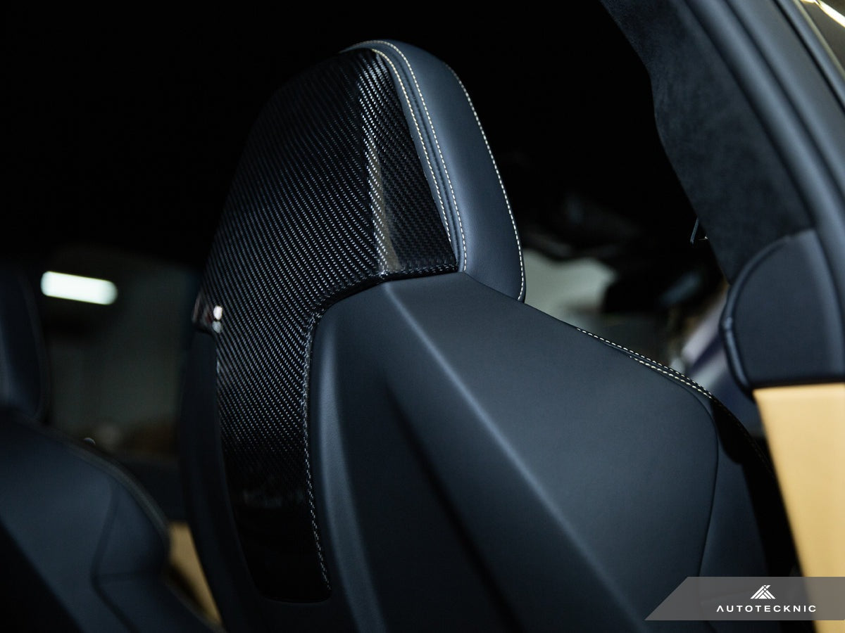 AutoTecknic Dry Carbon Seat Back Cover Set - G42 M240I