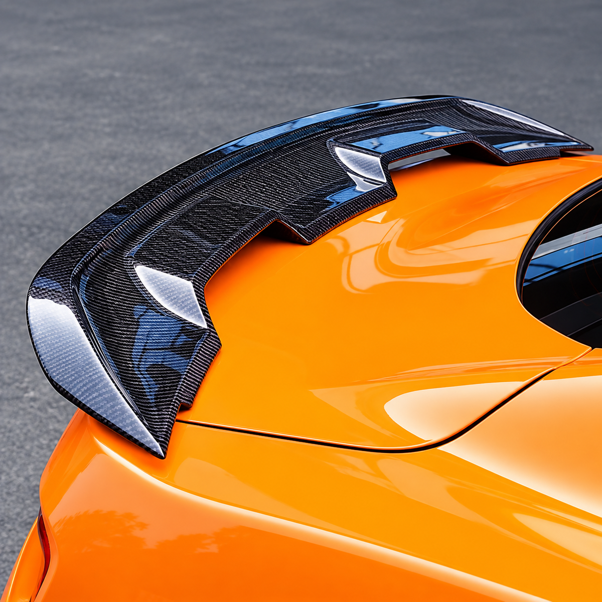 Dry Carbon Fiber Rear Trunk Spoiler Wing for Ford Mustang