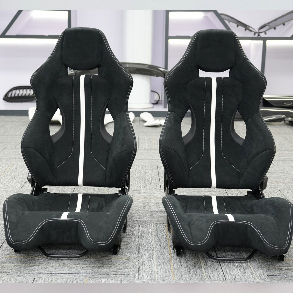 Alcantara Dry Carbon Fiber Racing Seats for Lamborghini Huracan STO Aventador Urus