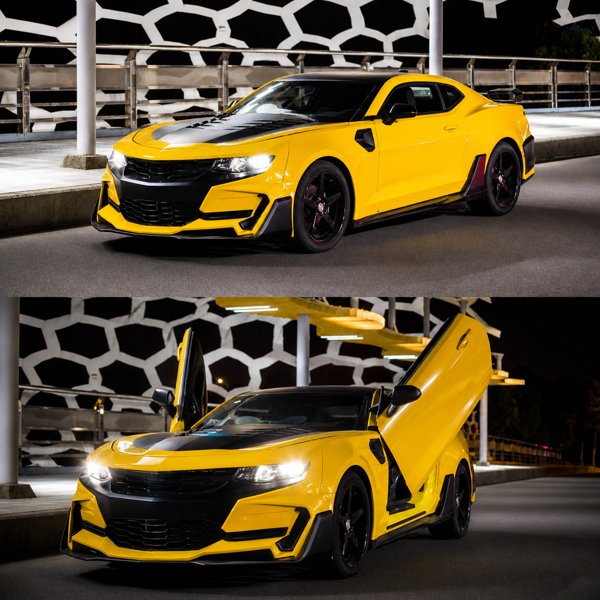 Transformers Style Half Carbon Fiber Body Kit Chevrolet Camaro 6th Gen