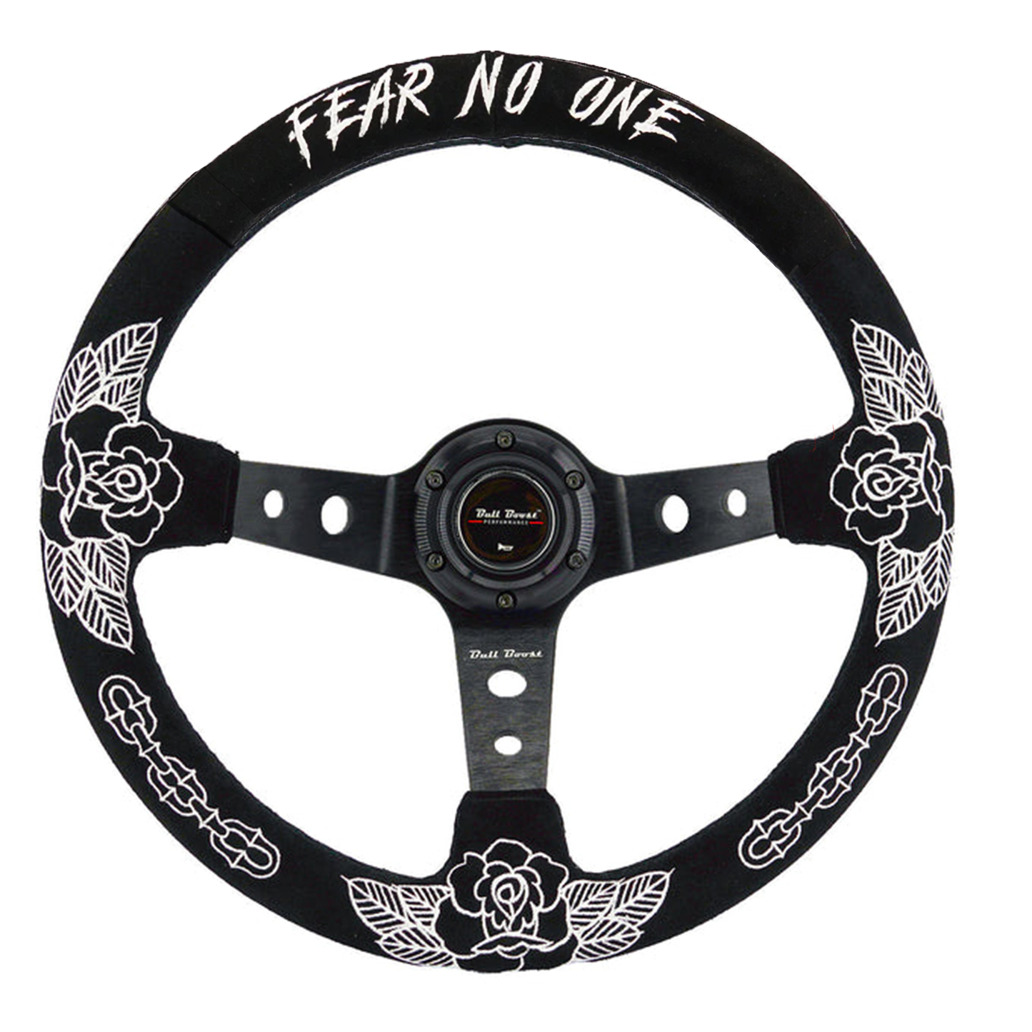 BW Rose 350mm Racing Steering Wheel + Hub Adapter Boss Kit for Civic, Del Sol, Integra