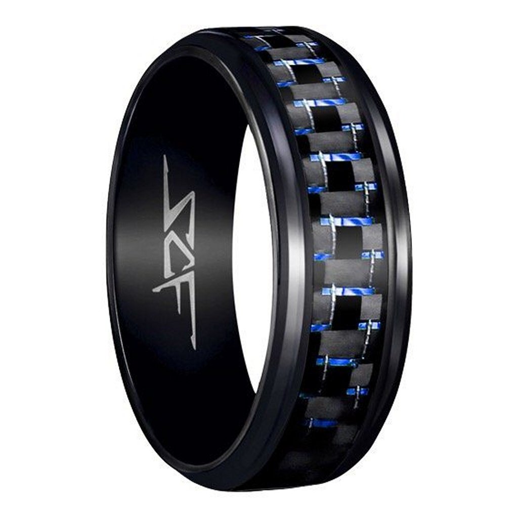 Real Carbon Fiber Ring | Black | Slate Series