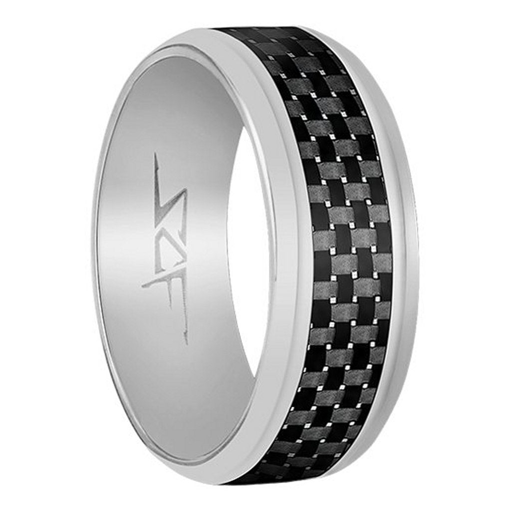 Real Carbon Fiber Ring | Black | Slate Series