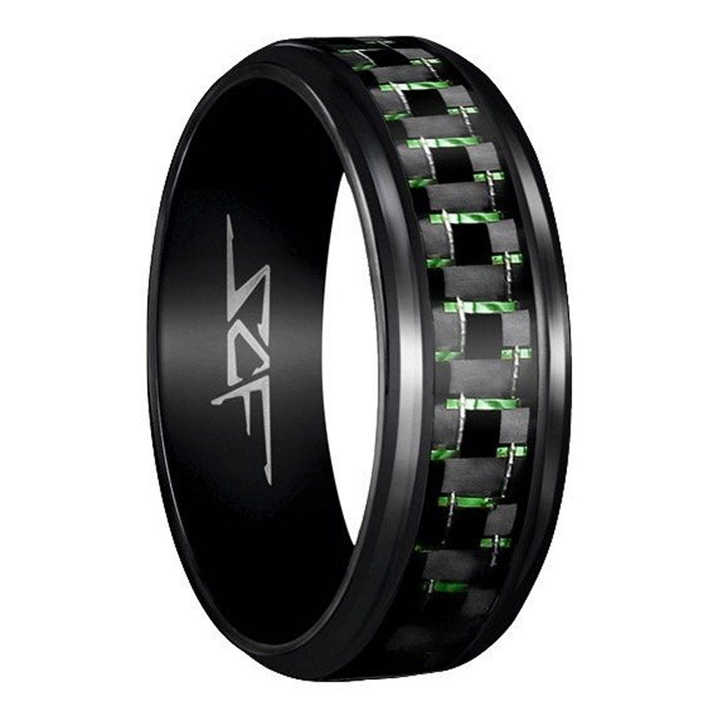 Real Carbon Fiber Ring | Black | Slate Series