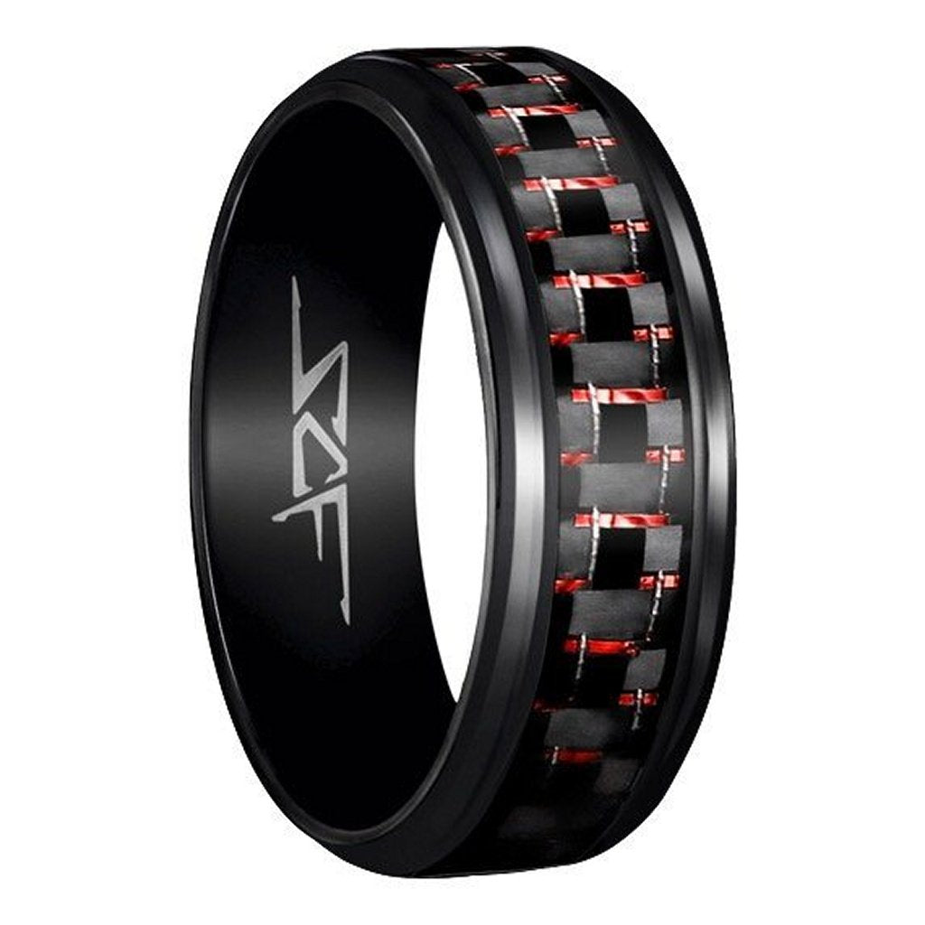 Real Carbon Fiber Ring | Black | Slate Series