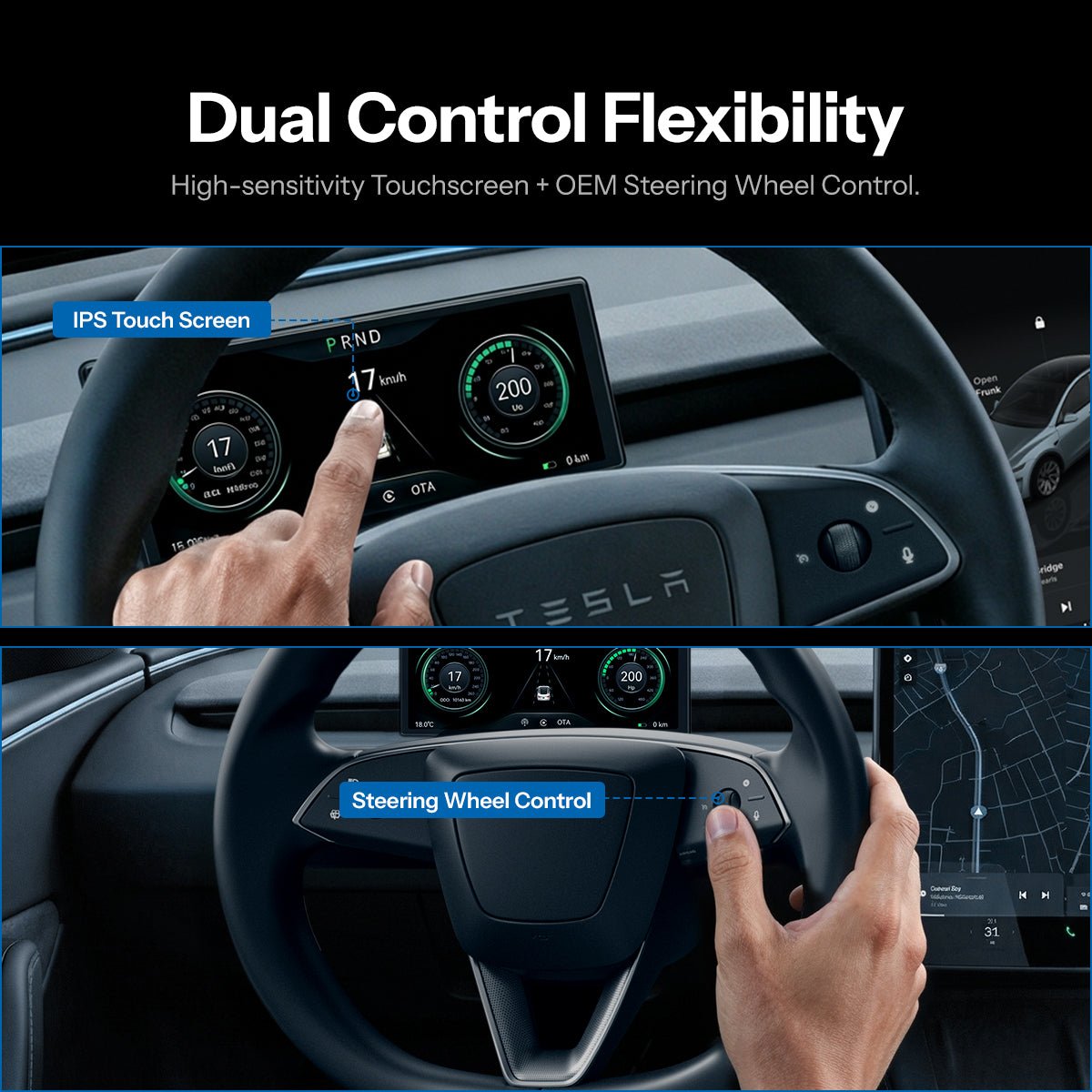 TESERY 6.2'' Dashboard Screen Display for Tesla Model 3 / Model Y