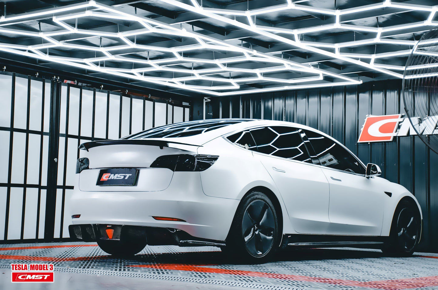 TESERY Tesla Model 3 Carbon Fiber Rear Spoiler Ver.3