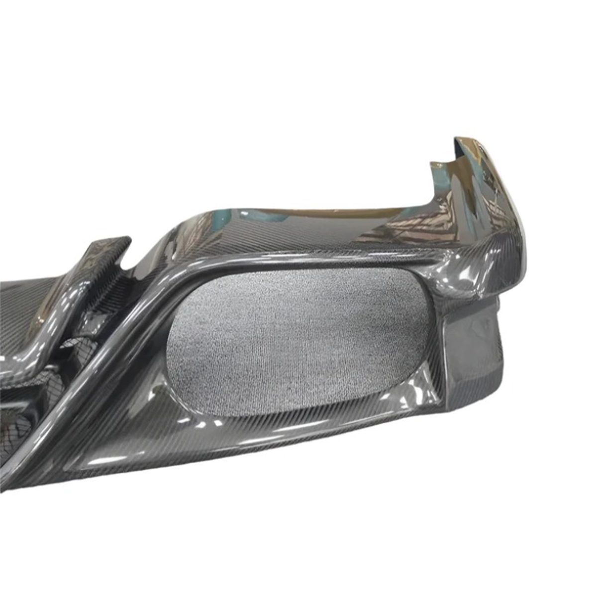 Carbon Fiber Rear Diffuser with Brake Light for Nissan GT R R35