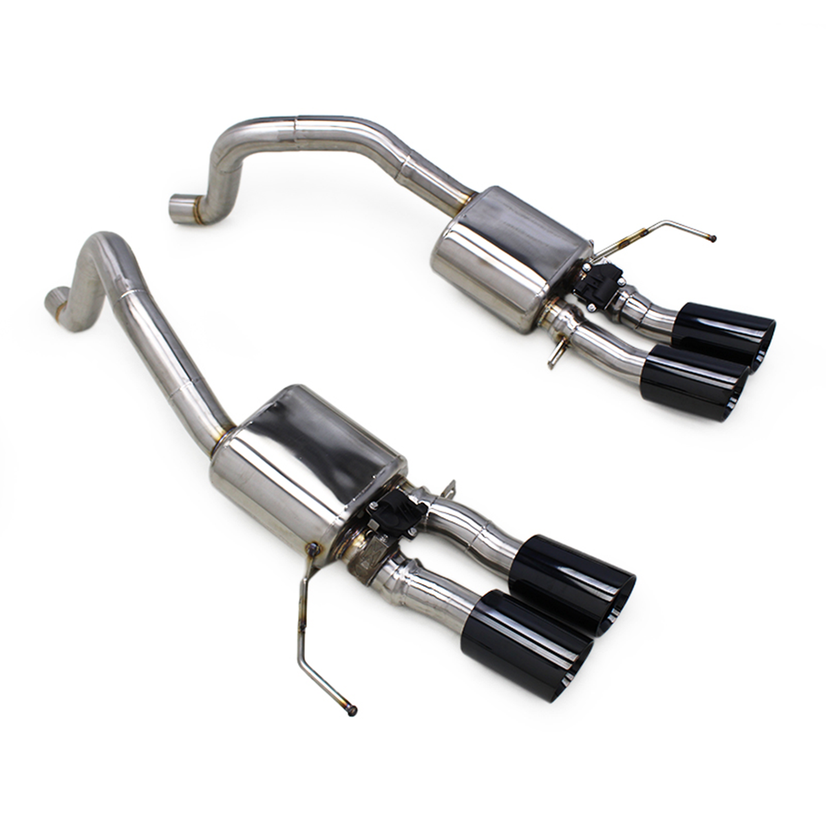 SS304 Axle Back Exhaust System with Valve Muffler for Chevrolet Corvette C7 6.2L