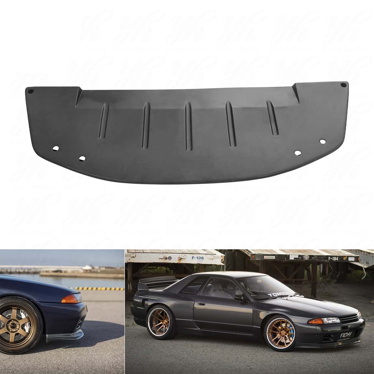 Style Carbon Fiber Front Bumper Lip Splitter Valance for Nissan Skyline GT R R32 & Nissan Skyline R32 GTS