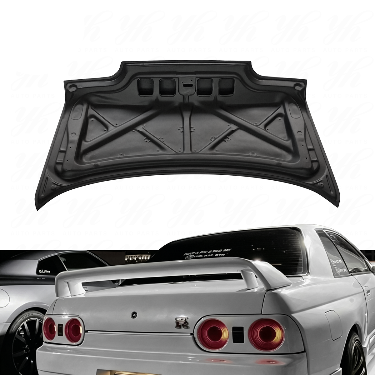 Carbon Fiber Rear Trunk Bootlid with Lock Hole for Nissan Skyline GT-R R32 & Nissan Skyline R32 GTS