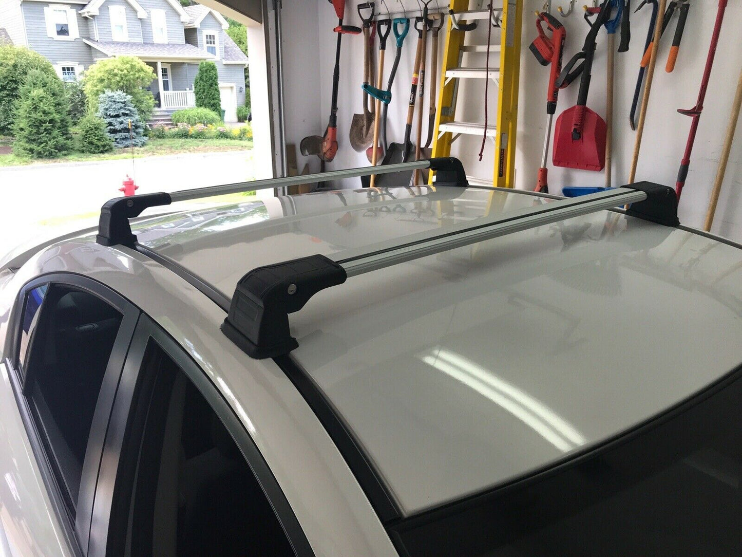 Porsche Cayenne 2003-2010 Compatible Silver Roof Rack Cross Bars