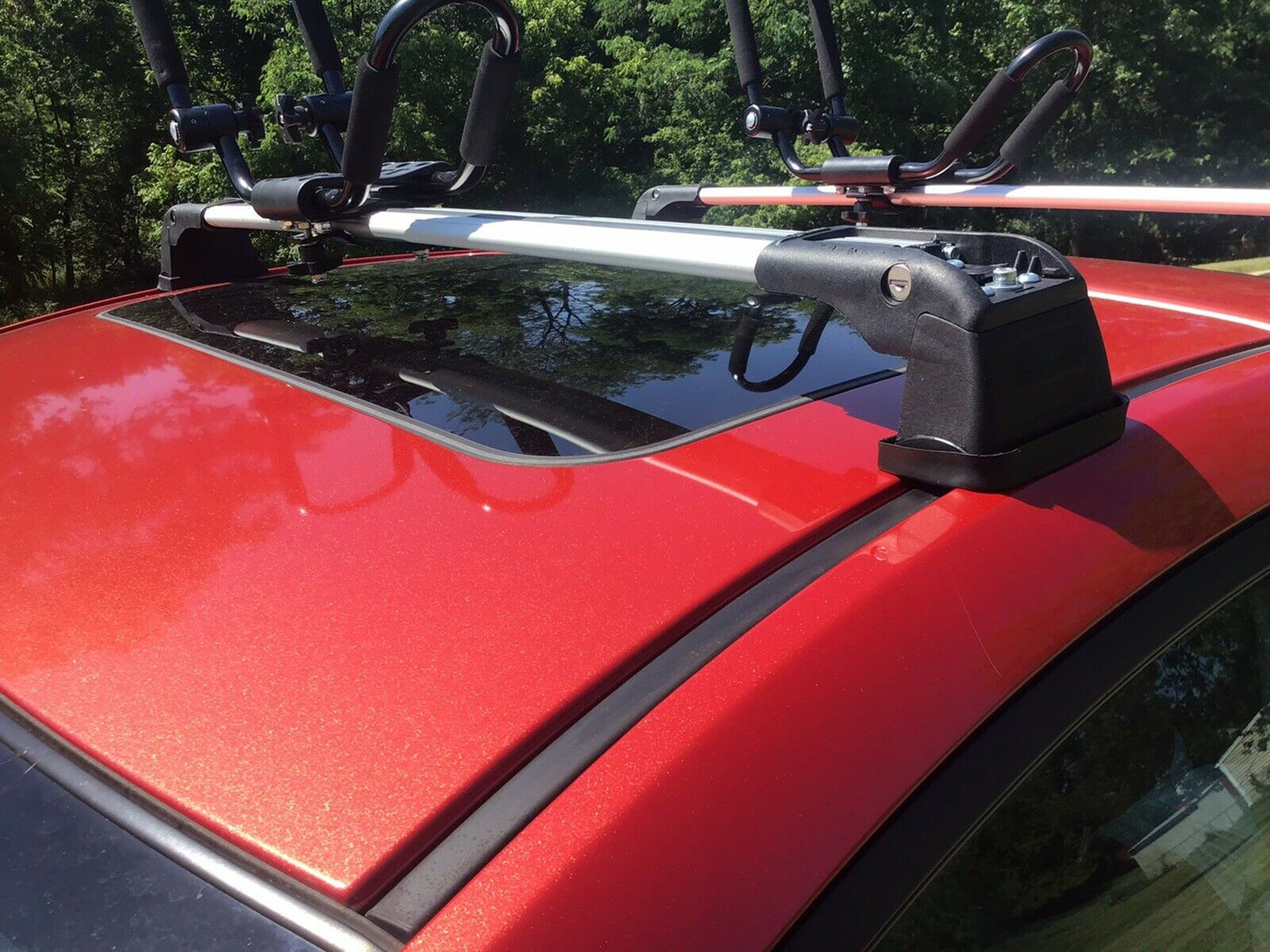 Porsche Cayenne 2003-2010 Compatible Silver Roof Rack Cross Bars