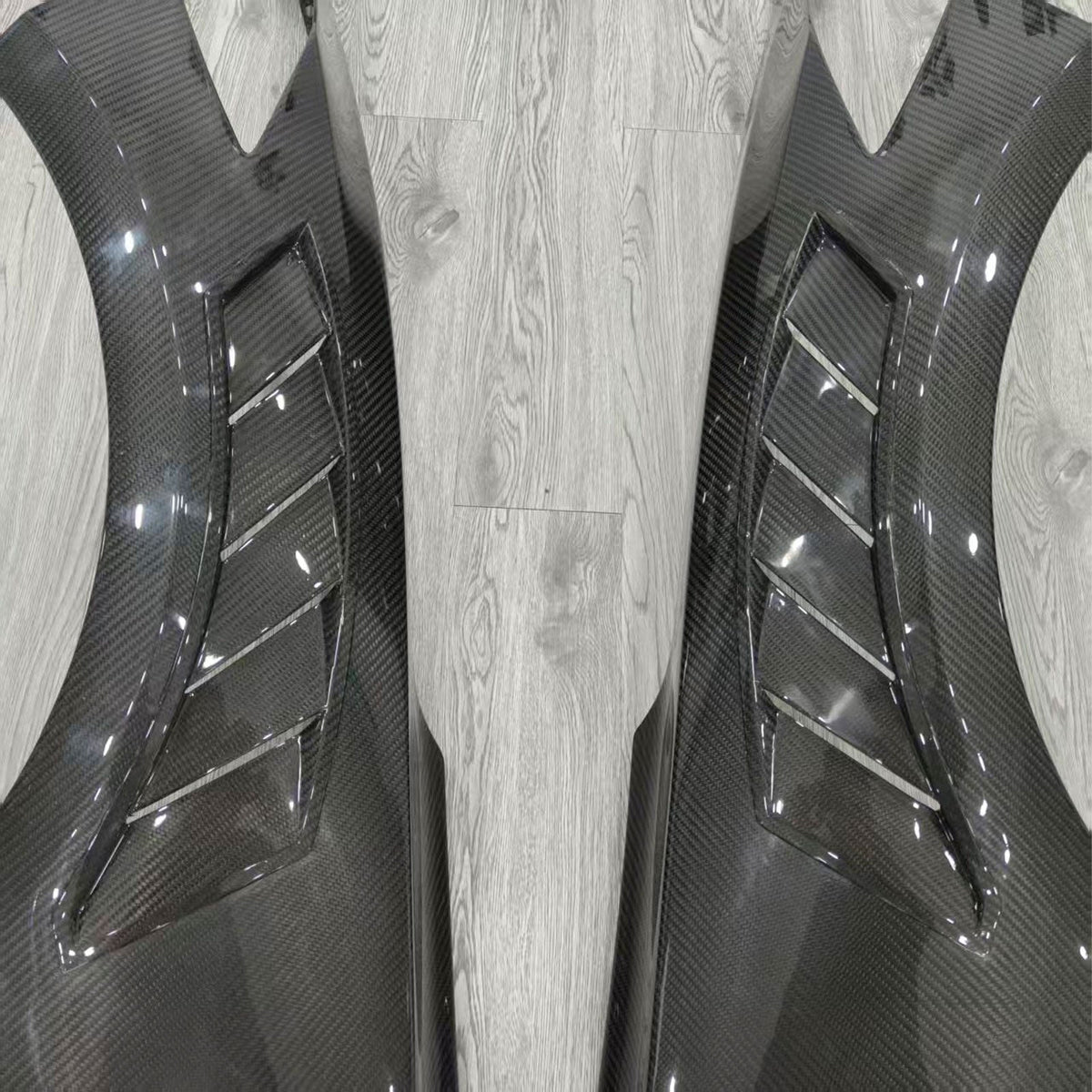 STG Style Dry Carbon Fiber Vented Front Fenders for Chevrolet Corvette C8 Stingray