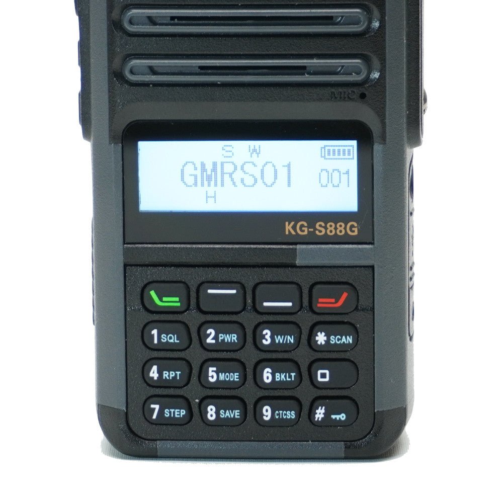 Wouxun KG-S88G Plus GMRS Repeater-Capable Radio 5W